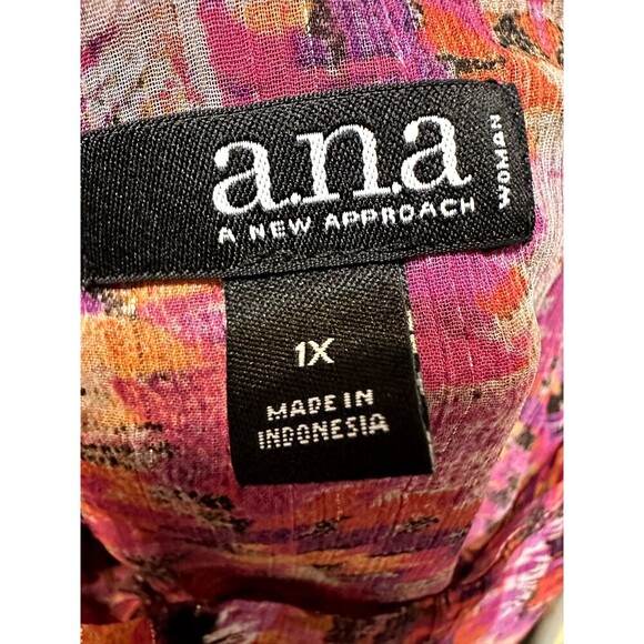 Ana Womans Layered Top Size XL Boho Western Aztec Beachy Hippie Festival Y2K - Picture 2 of 13